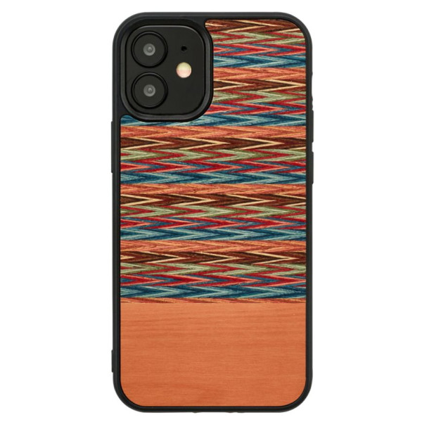 MAN&WOOD case for iPhone 12 mini browny check black Mobiili ümbrised