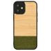 MAN&WOOD case for iPhone 12 mini bamboo forest black Mobiili ümbrised
