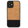 MAN&WOOD case for iPhone 12 mini herringbone nero black