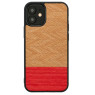 MAN&WOOD case for iPhone 12 mini herringbone azalea black
