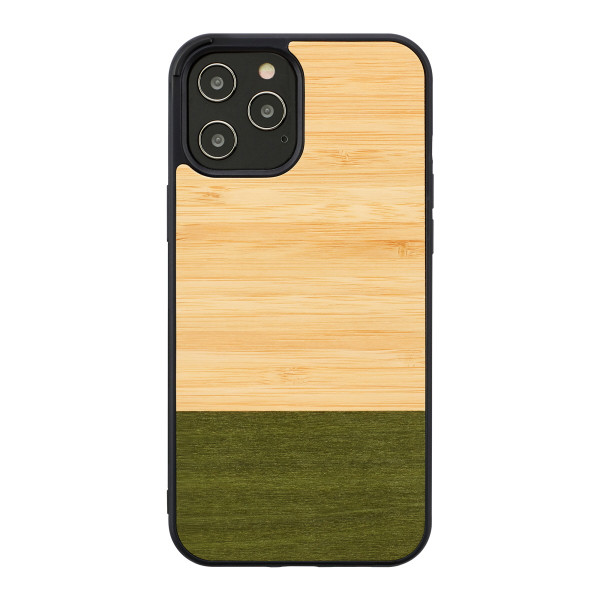 MAN&WOOD case for iPhone 12/12 Pro bamboo forest black Mobiili ümbrised