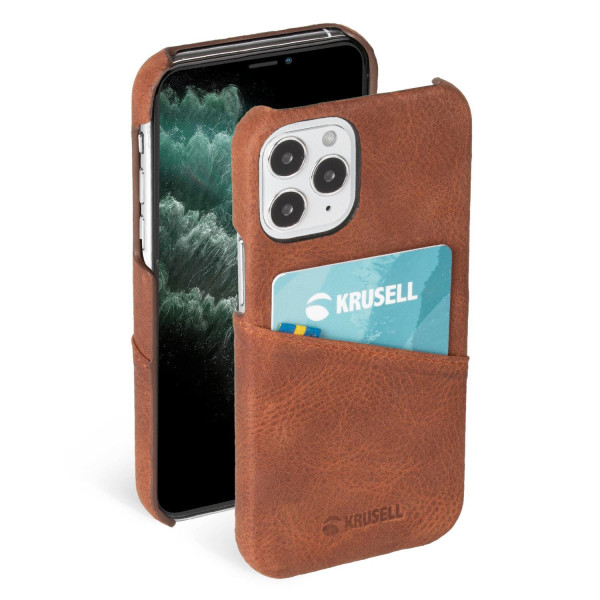 Krusell Sunne CardCover Apple iPhone 12 Pro Max vintage cognac (62176) Mobiili ümbrised