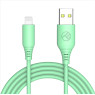 Tellur Silicone USB to Lightning Cable 3A 1m Green