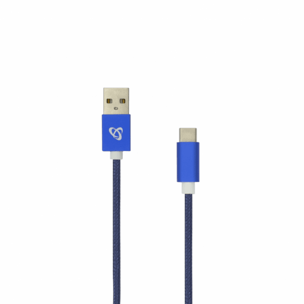 Sbox USB->Type C M/M 1.5m USB-TYPEC-15BL fruity blue Muu