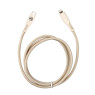 Tellur Green Data Cable Type-C To Lightning 2.4A PD20W 1m nylon Cream