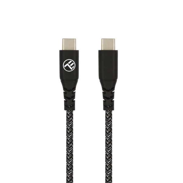 Tellur Green Data cable Type-C to Type-C 3A PD60W 1m nylon black Muu