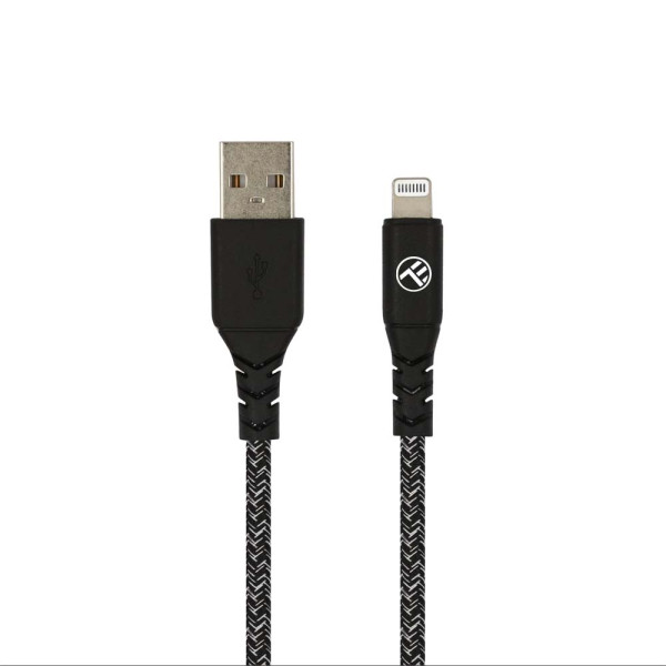 Tellur Green Data cable USB to Lightning 2.4A 1m nylon black Muu