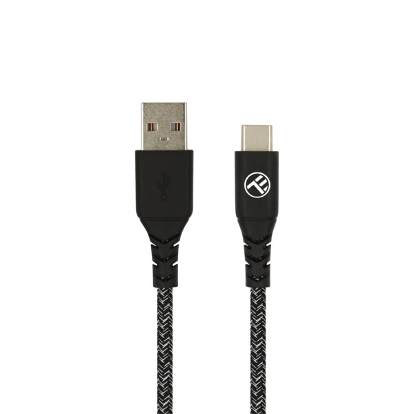 Tellur Green Data cable USB to Type-C 3A 1m nylon black Muu
