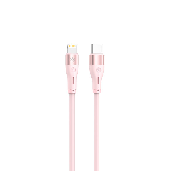 Tellur Silicone Type-C to Lightning cable PD30W 1m pink Muu