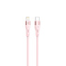 Tellur Silicone Type-C to Lightning Cable PD30W 1m Pink