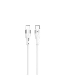 Tellur Silicone Type-C to Type-C Cable PD60W 1m White Tellur Silicone Type-C to Type-C Cable PD60W 1m White