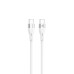 Tellur Silicone Type-C to Type-C cable PD60W 1m white Muu