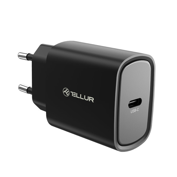 Tellur 20W USB-C PD wall charger black Laadijad