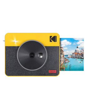 Kodak Mini Shot 3 Square Retro Instant Camera and Printer Yellow Kodak Mini Shot 3 Square Retro Instant Camera and Printer Yellow