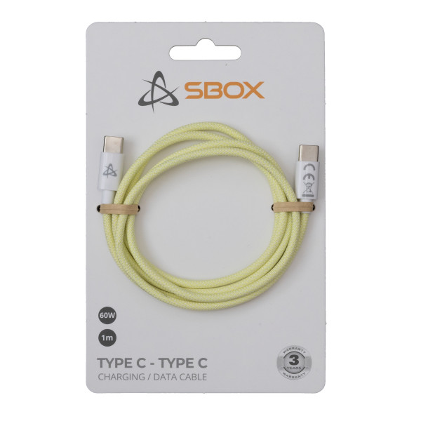 Sbox Type C - Type C M/M 1m yellow TYPEC-1-Y Muu