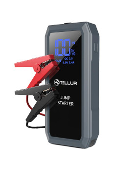 Tellur Portable Car Jump Starter, 1500A, Power Bank, 16800mAh, LED Light