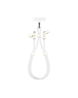 Sbox LANYARD WHITE Type-C -Type-C 1.5m White