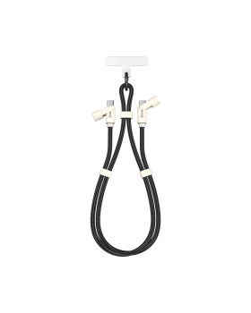 Sbox LANYARD BLACK Type-C -Type-C 1.5m Black