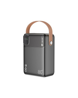 Tracer 47826 Prime-V8 80000mAh QC22.5W+PD20W Power Bank, Black