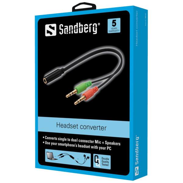 Sandberg 508-67 Headset converter (mobile) > PC Arvuti komponendid