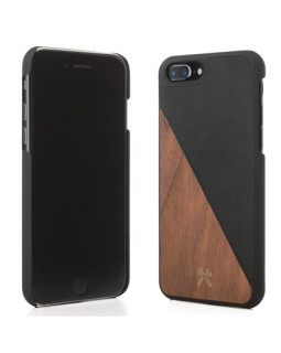 Woodcessories EcoSplit Wooden+Leather iPhone 7+ / 8+  Walnut/black eco249-foto2