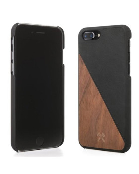 Woodcessories EcoSplit Wooden+Leather iPhone 7+ / 8+  Walnut/black eco249-foto2