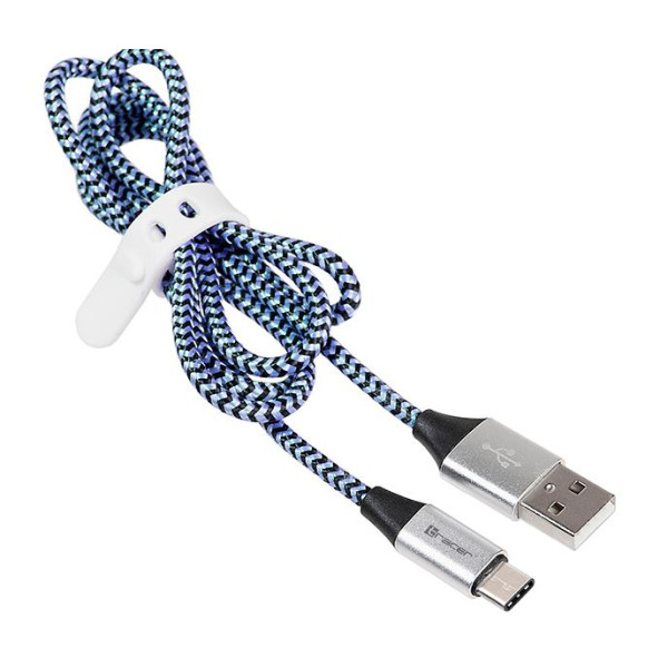 Tracer 46266 USB 2.0 Type C A Male 1m Black Blue Muu