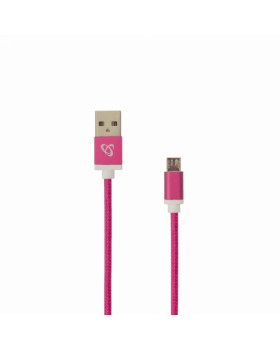 Sbox USB->Micro USB M/M 1.5m USB-10315P Pitaya Pink-foto2
