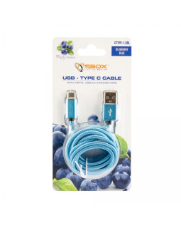 Sbox USB->Type C M/M 1.5m CTYPE-1.5BL Blue-foto2