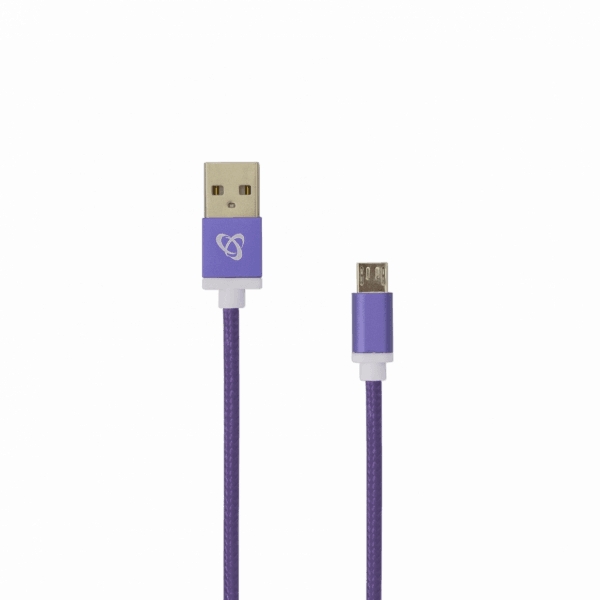 Sbox USB->Micro USB M/M 1m USB-10315U plum purple Muu