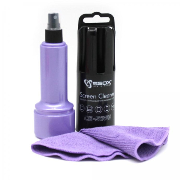 Sbox CS-5005U Screen Cleaner 150ml  Purple Puhastusvahendid