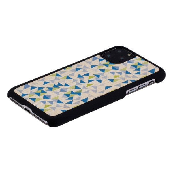 MAN&WOOD SmartPhone case iPhone 11 Pro Max blue triangle black Mobiili ümbrised