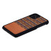 MAN&WOOD SmartPhone case iPhone 11 browny check black Mobiili ümbrised