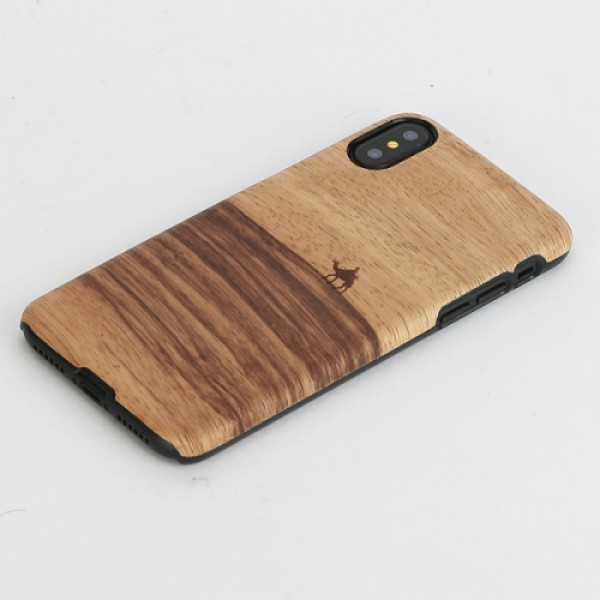 MAN&WOOD SmartPhone case iPhone X/XS terra black Mobiili ümbrised