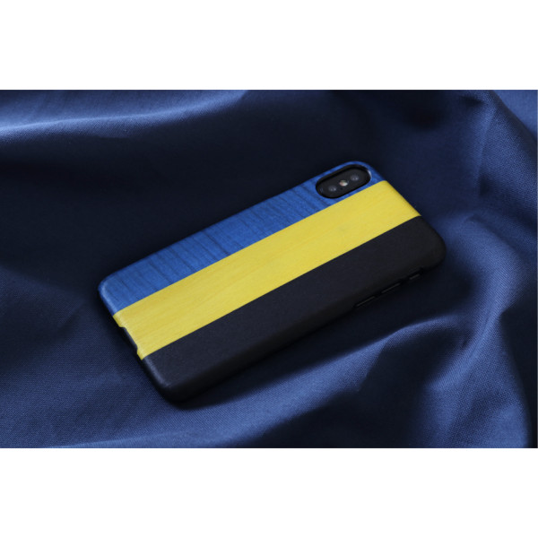 MAN&WOOD SmartPhone case iPhone X/XS dandy blue black Mobiili ümbrised
