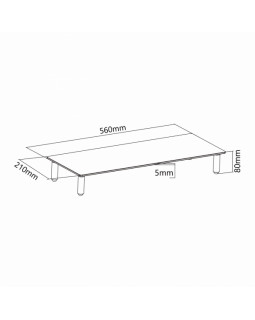 Sbox DS-610 Desktop Riser for Monitor or Notebook-foto2