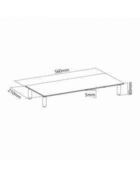 Sbox DS-610 Desktop Riser for Monitor or Notebook-foto2