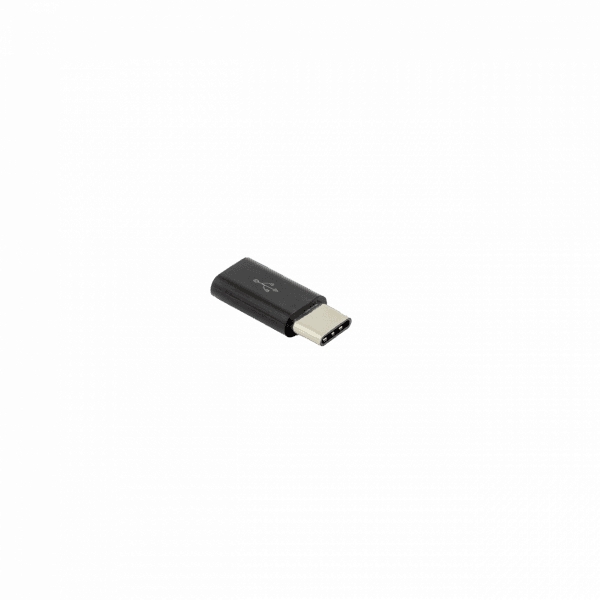 Sbox Micro USB 2.0 F. -> TYPE C M. black AD.USB-C B Tarvikud