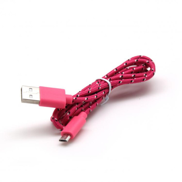 Sbox USB->Micro USB 1M USB-1031P pink Muu
