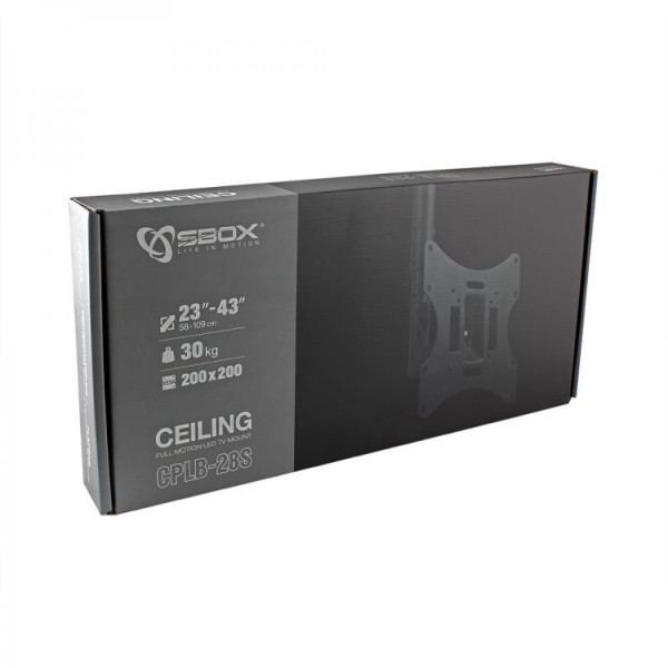 Sbox CPLB-28S (23-43/30kg/200x200) Televiisorite alused ja seinakinnitused