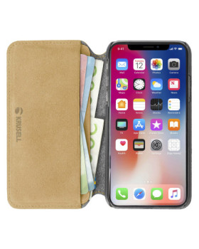 Krusell Broby 4 Card SlimWallet Apple iPhone XS cognac-foto2