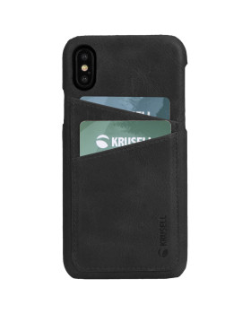 Krusell Sunne 2 Card Cover Apple iPhone XS Max vintage black-foto2