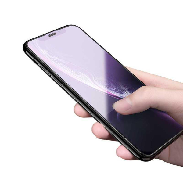 Devia Van Anti-blue Ray Full Screen Tempered Glass iPhone XR (6.1) black (10pcs) Kaitseklaasid