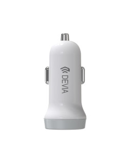 Devia Smart series car charger suit for Lightning (5V3.1A,2USB) white-foto2