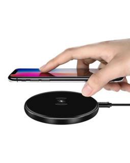 Devia Aurora Series Ultra-slim Wireless Quick Charger (V2) (10W) black-foto2