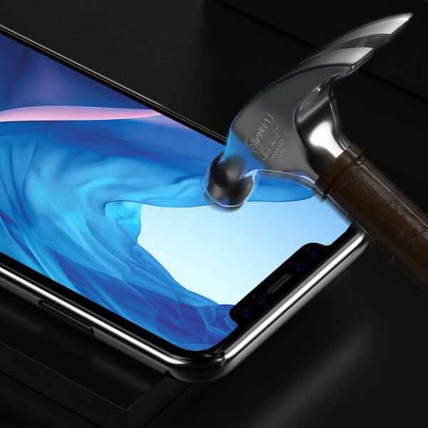 Devia Van Entire View Full Tempered Glass iPhone 11 Pro Max black Kaitseklaasid