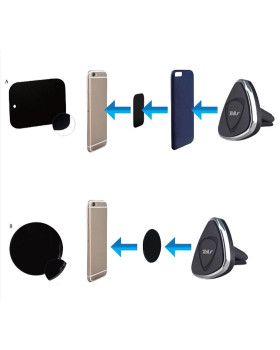 Tellur Car Phone Holder Magnetic, Air Vent Mount, black-foto2