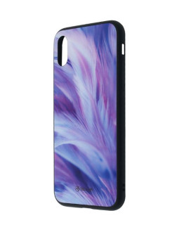Tellur Cover Glass print for iPhone XS feather-foto2