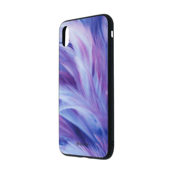 Tellur Cover Glass print for iPhone XS MAX feather Mobiili ümbrised