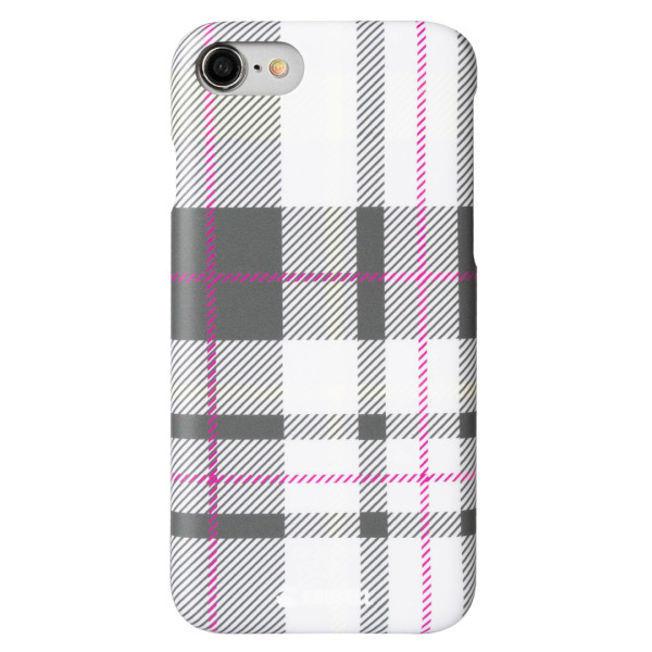 Krusell Limited Cover Apple iPhone 8/7 plaid light grey Mobiili ümbrised